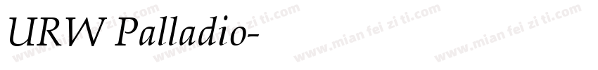 URW Palladio字体转换